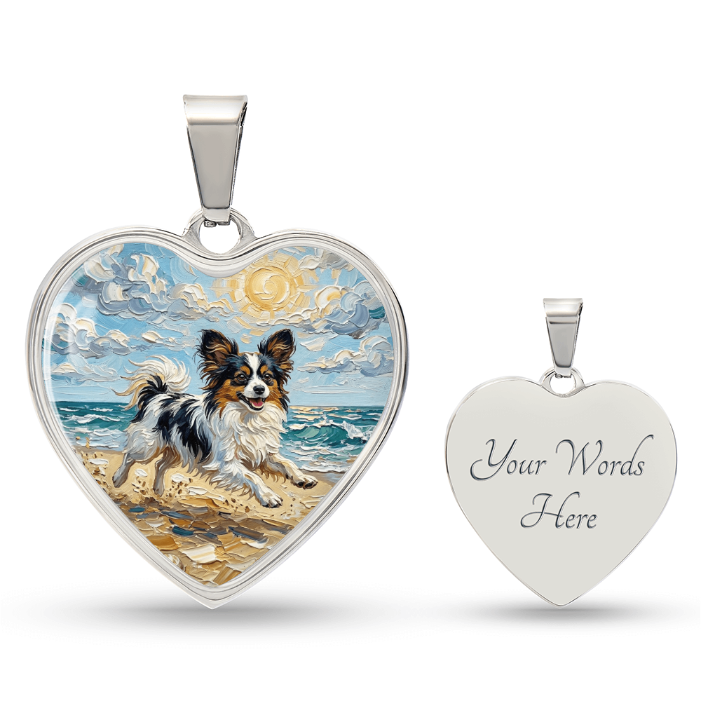 Beach Days - Papillon Heart Necklace