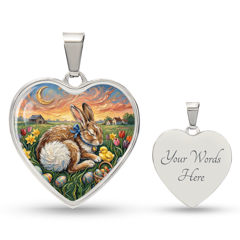Easter Morning Heart Necklace