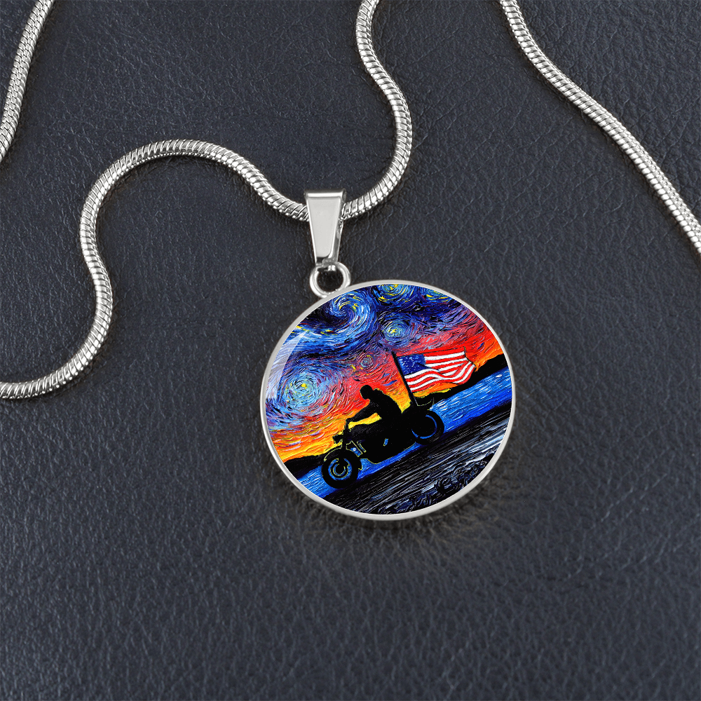 Easy Rider Starry Night Round Necklace