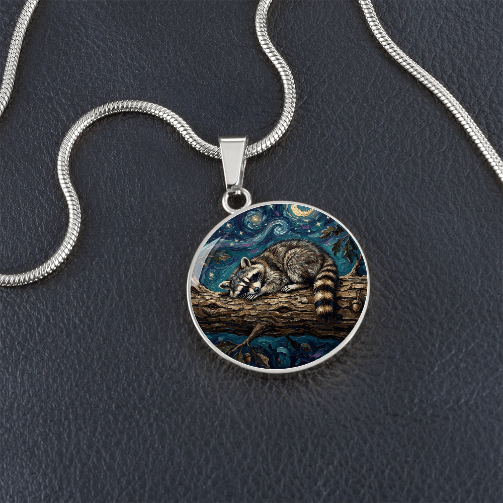 Midnight Bandit Round Necklace