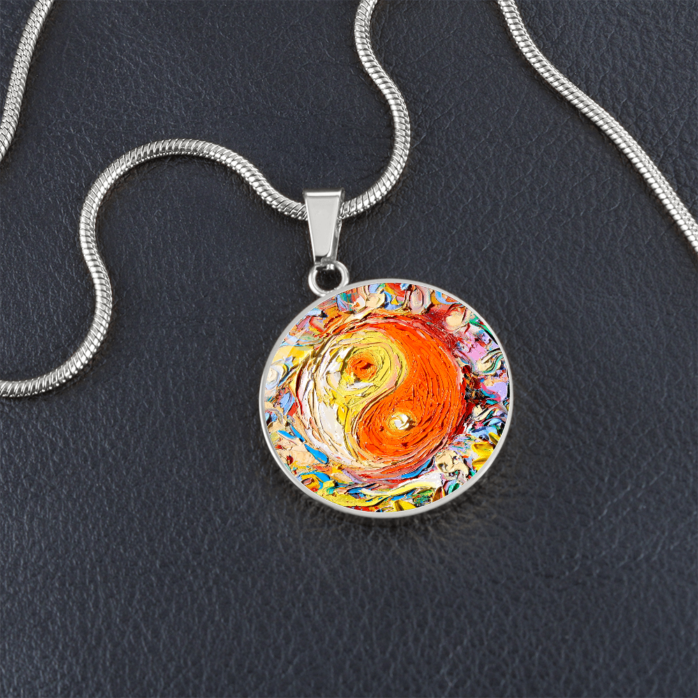 A Question of Balance Yin Yang Round Necklace