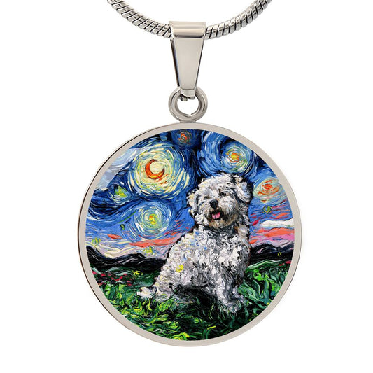 Coton de Tuler Starry Night Round Necklace