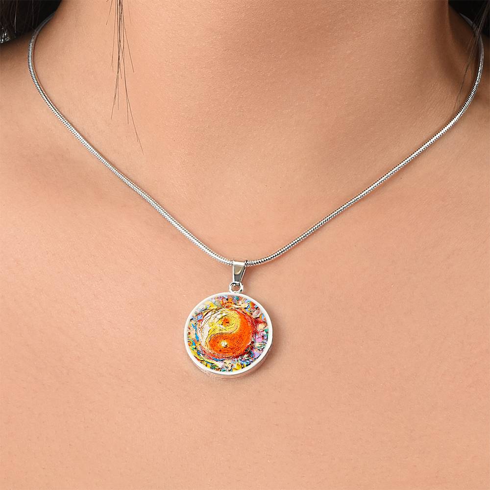 A Question of Balance Yin Yang Round Necklace