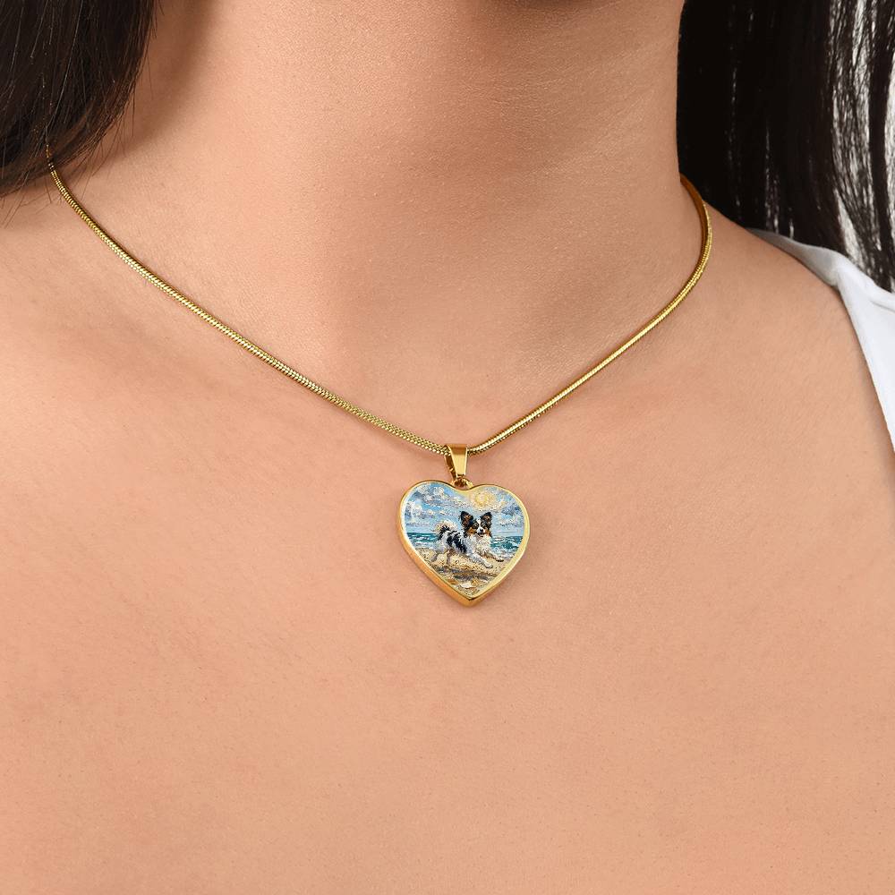 Beach Days - Papillon Heart Necklace