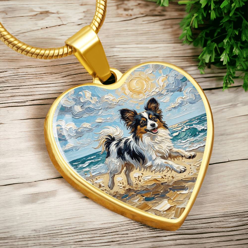 Beach Days - Papillon Heart Necklace