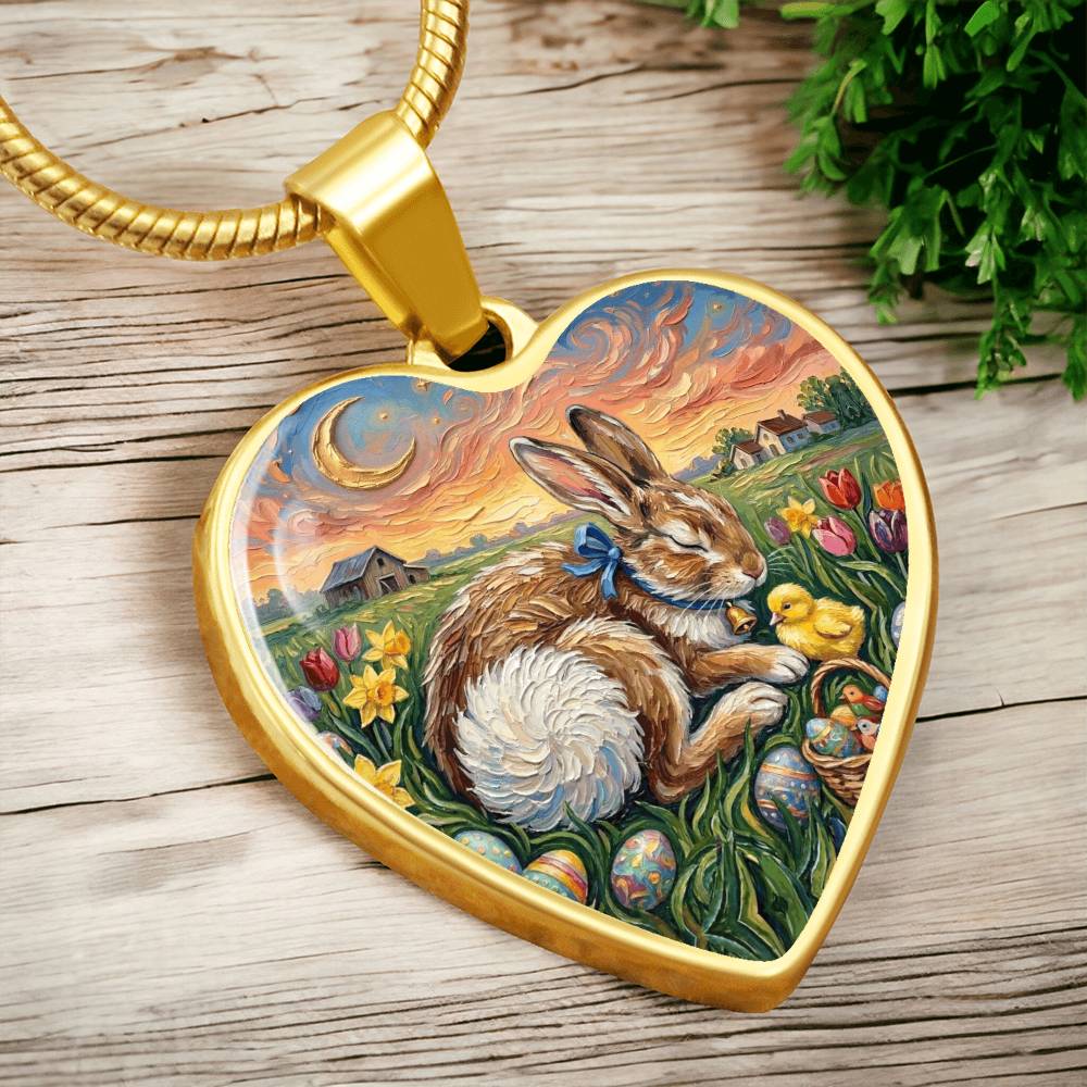 Easter Morning Heart Necklace