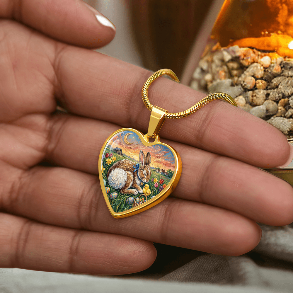 Easter Morning Heart Necklace