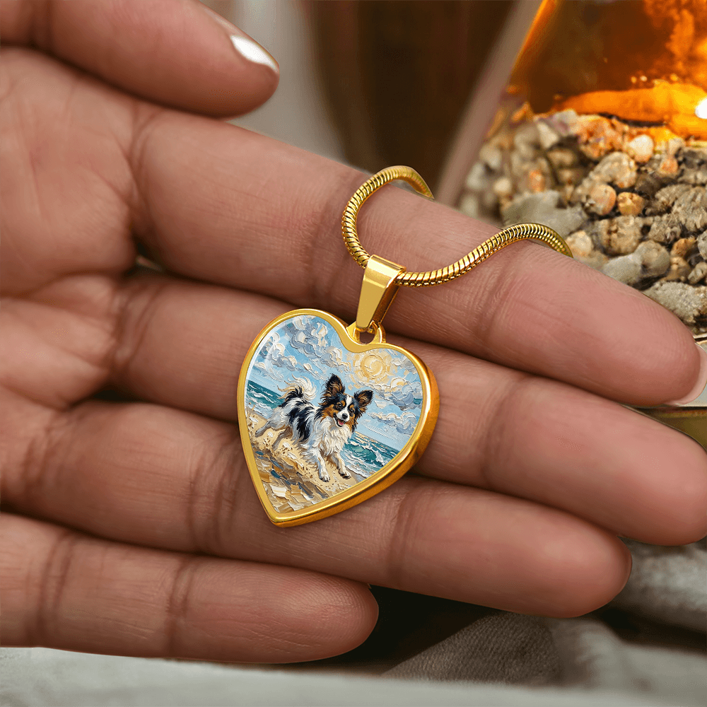 Beach Days - Papillon Heart Necklace