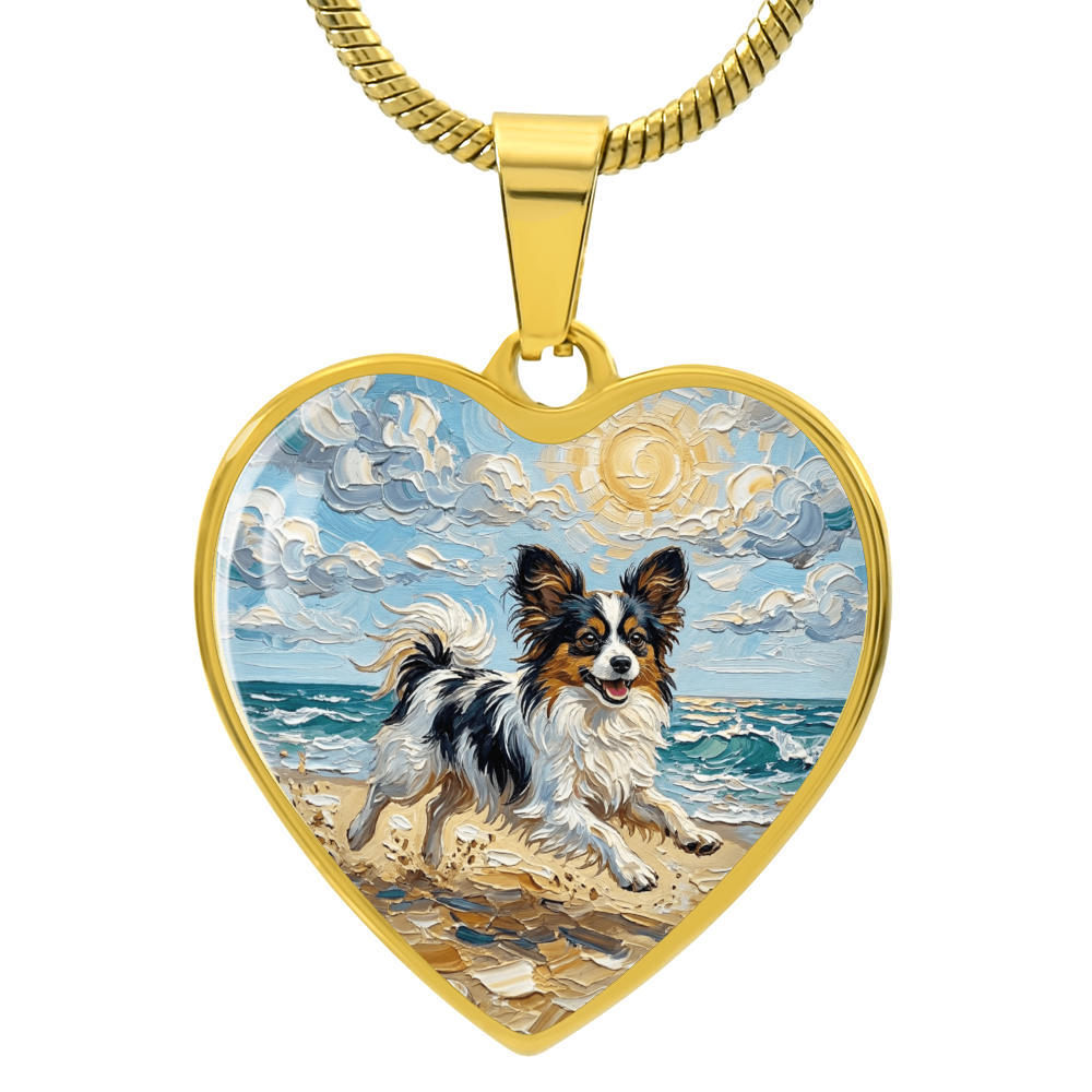 Beach Days - Papillon Heart Necklace