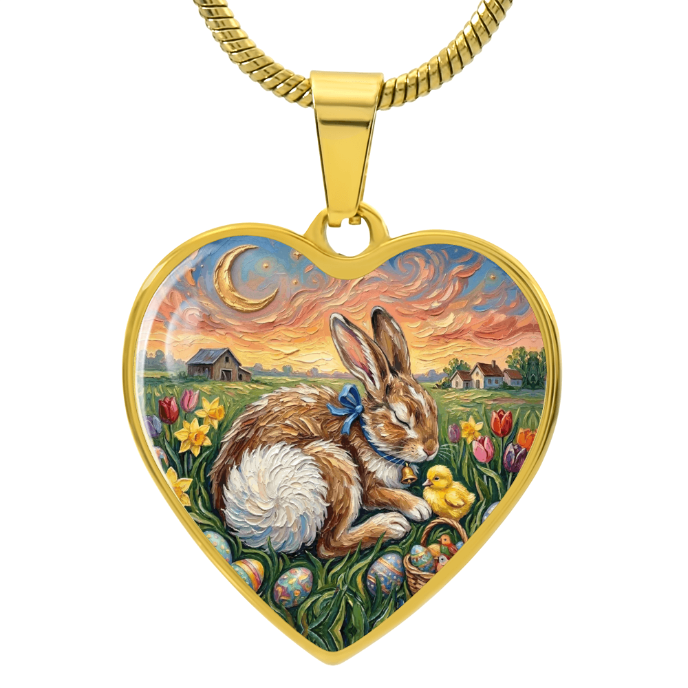 Easter Morning Heart Necklace