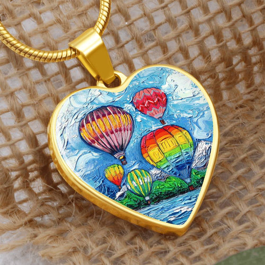 Up In The Air Heart Necklace