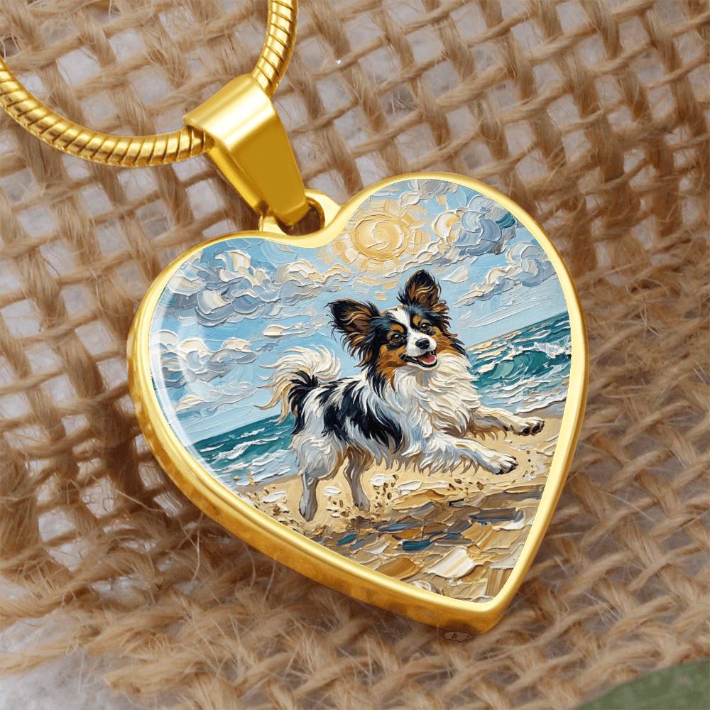 Beach Days - Papillon Heart Necklace