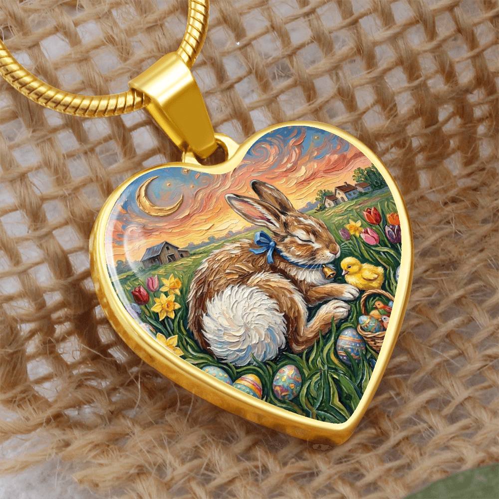 Easter Morning Heart Necklace