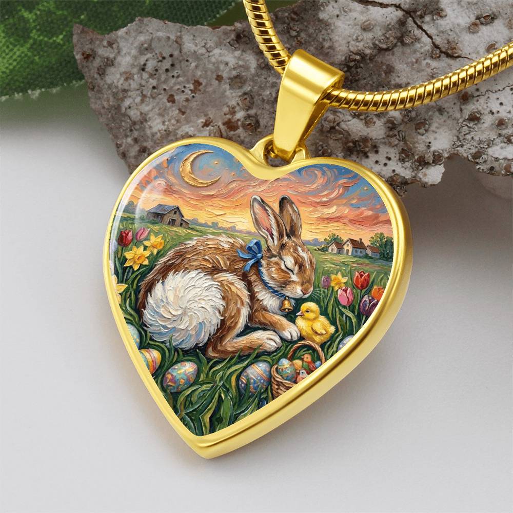 Easter Morning Heart Necklace