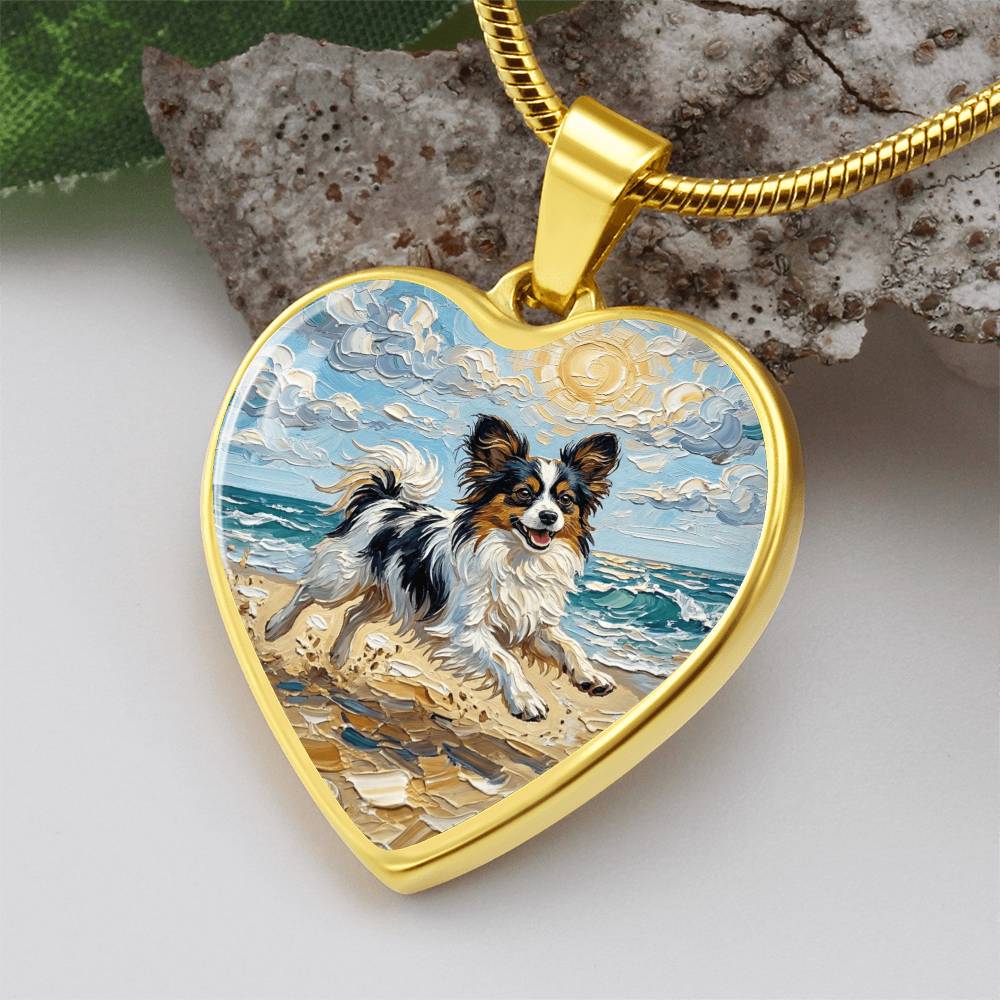 Beach Days - Papillon Heart Necklace