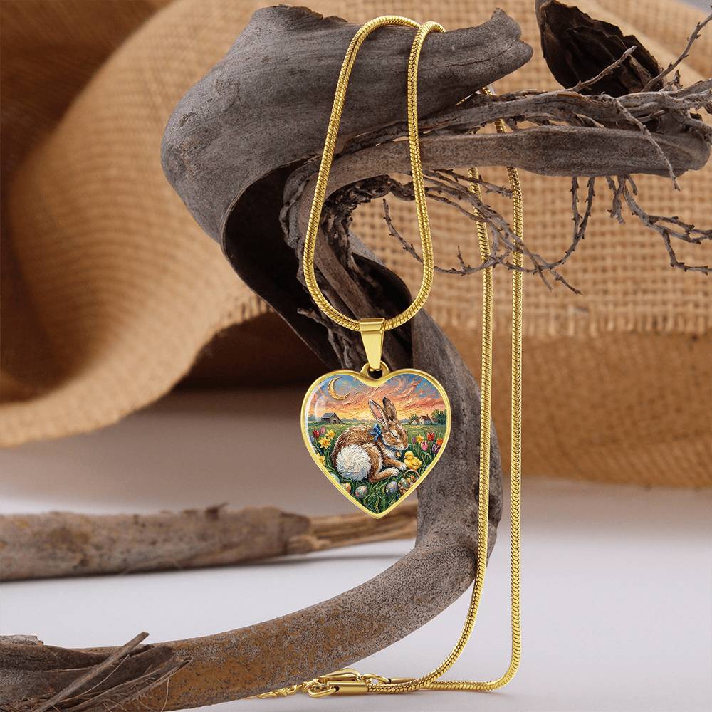 Easter Morning Heart Necklace
