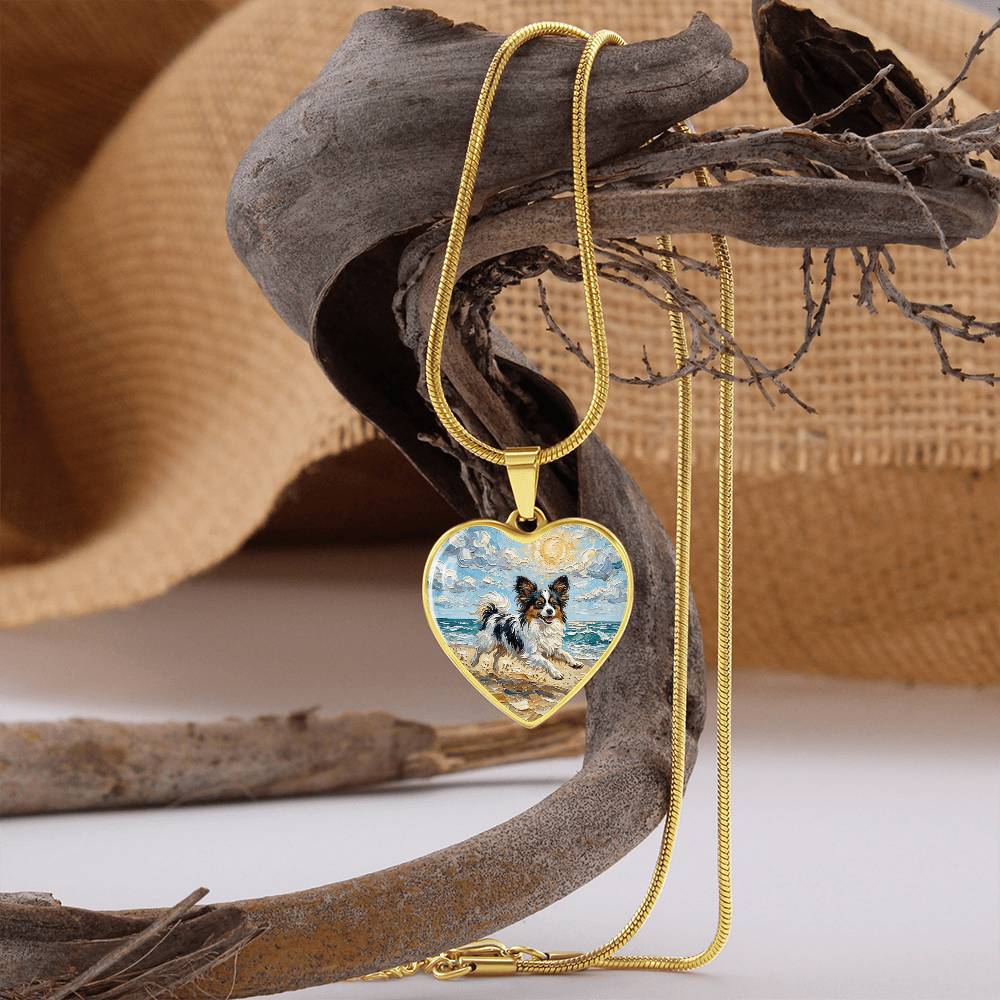 Beach Days - Papillon Heart Necklace