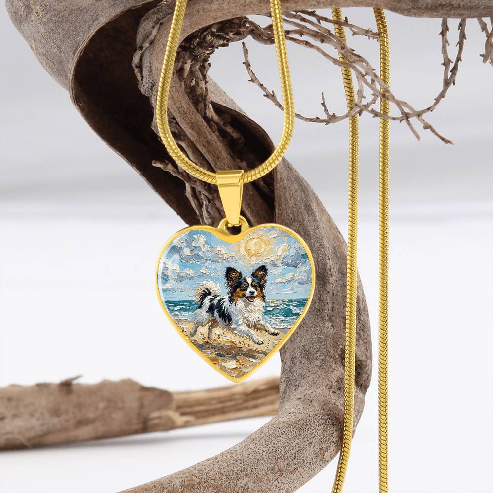 Beach Days - Papillon Heart Necklace