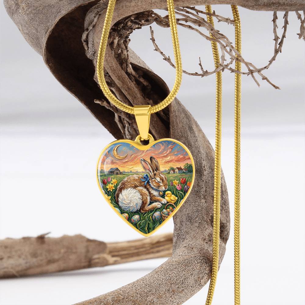 Easter Morning Heart Necklace