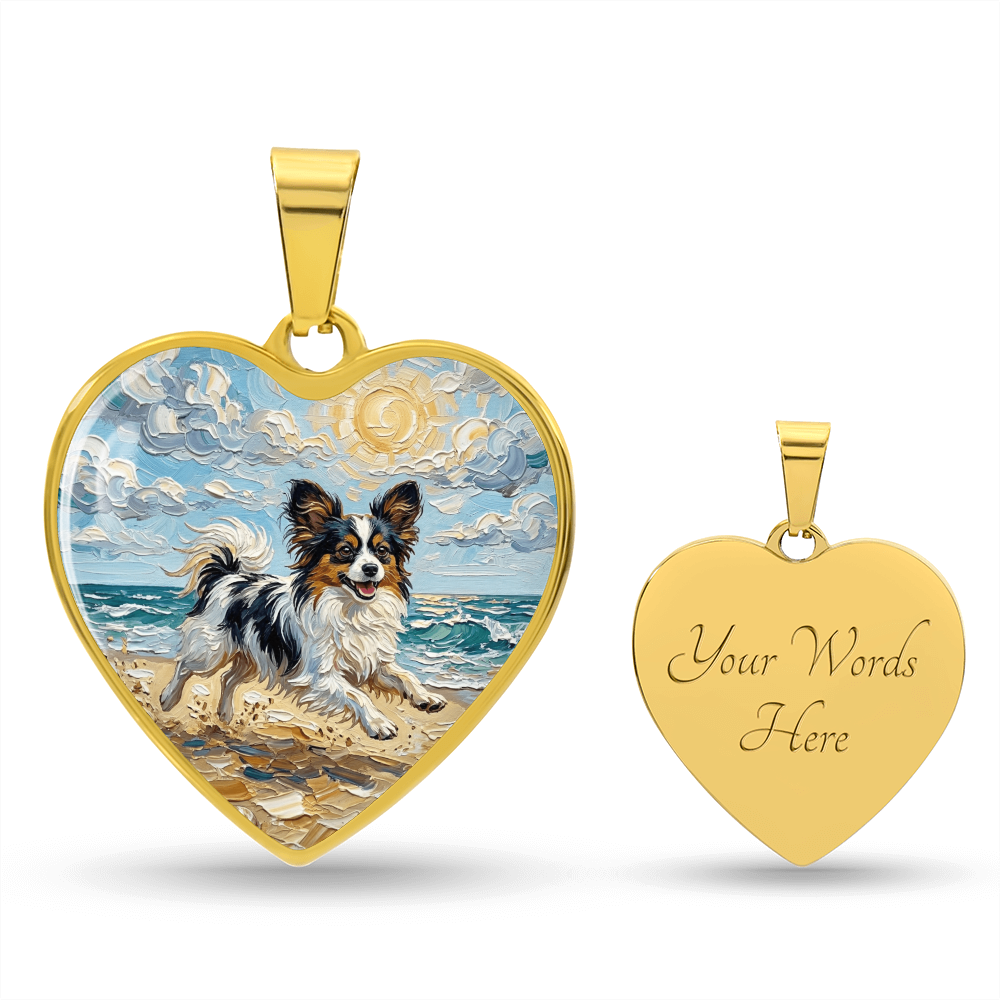 Beach Days - Papillon Heart Necklace
