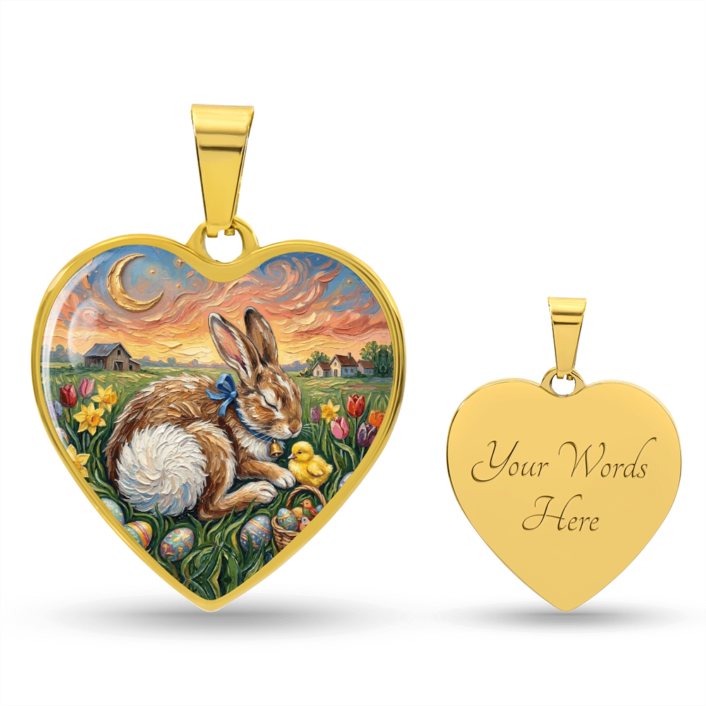 Easter Morning Heart Necklace