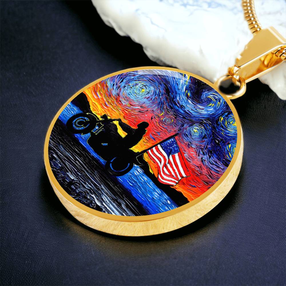 Easy Rider Starry Night Round Necklace