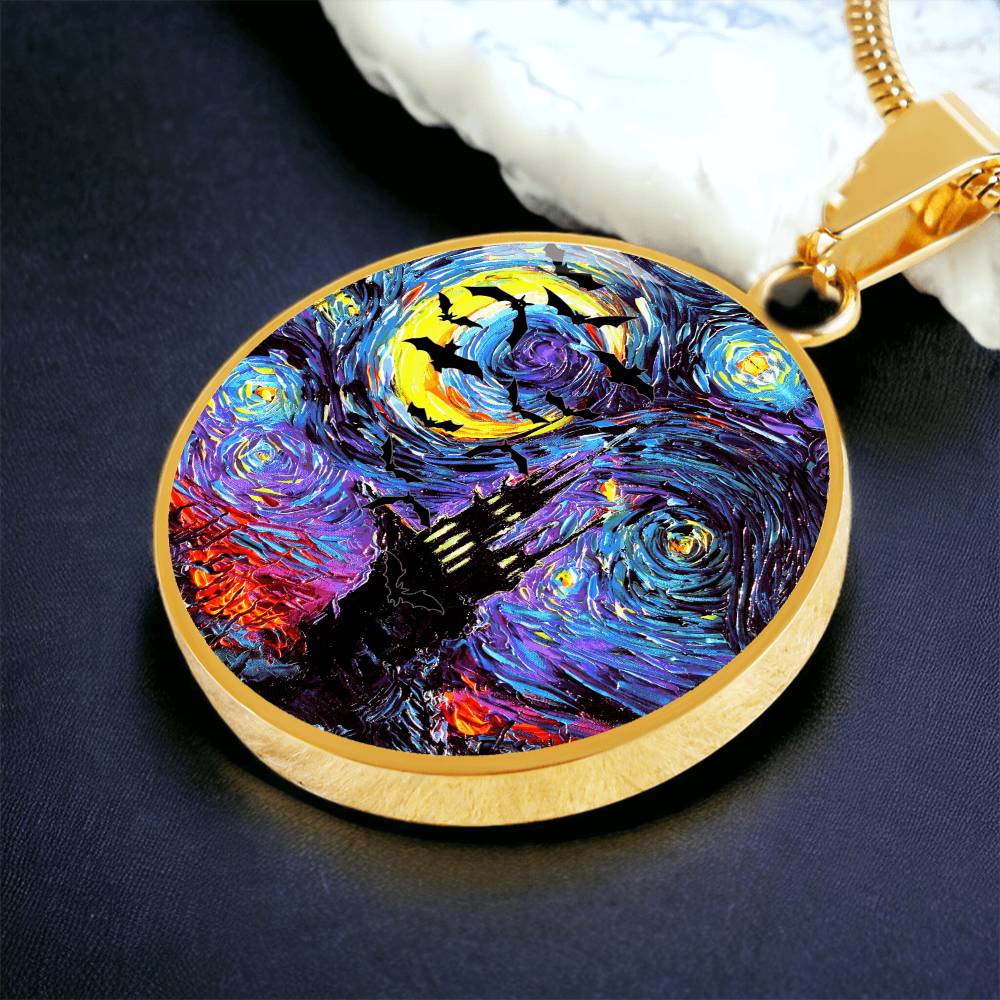 Transylvanian Night Starry Night Round Necklace
