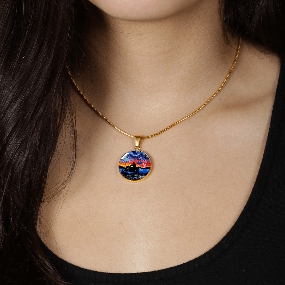 Easy Rider Starry Night Round Necklace