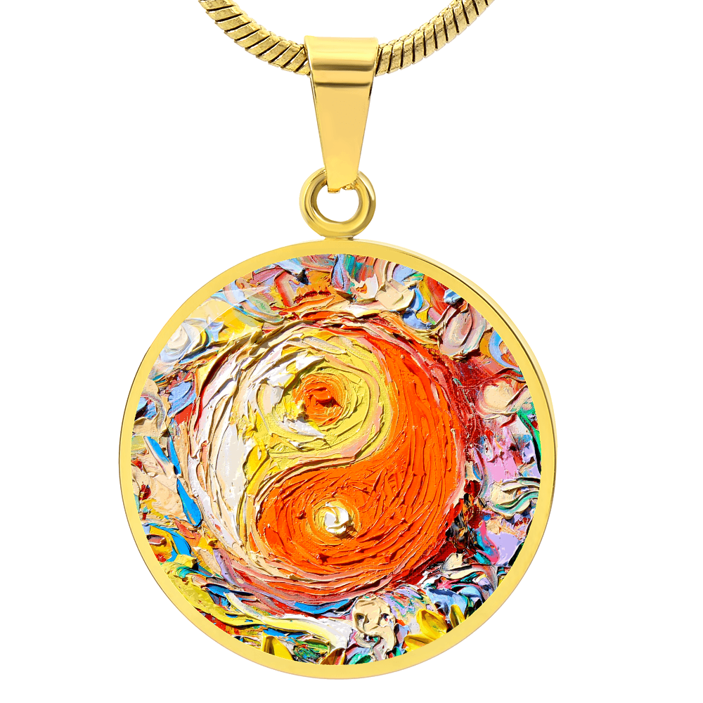 A Question of Balance Yin Yang Round Necklace
