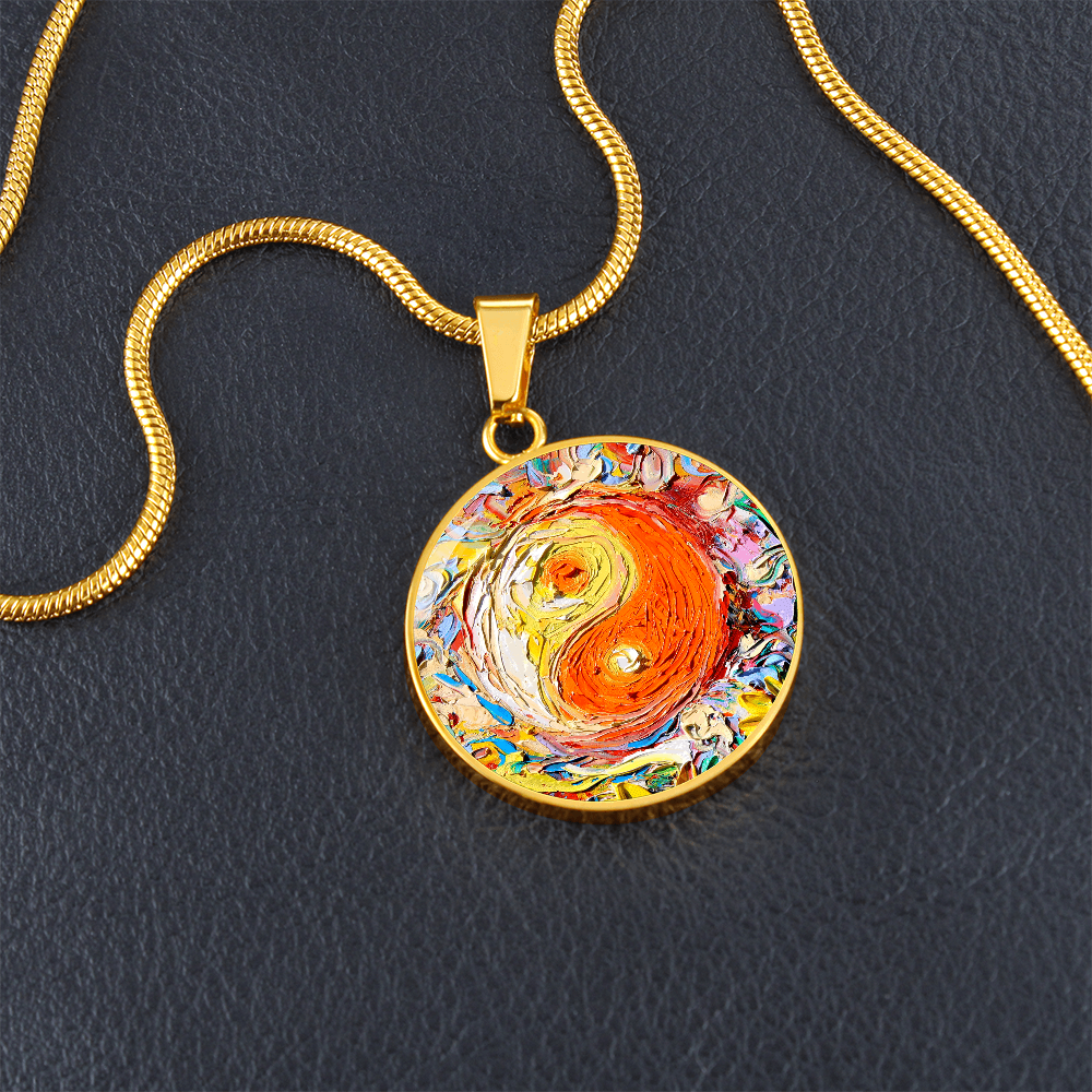 A Question of Balance Yin Yang Round Necklace