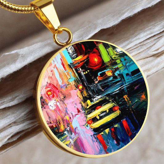 Faces of the City CXVI Round Necklace