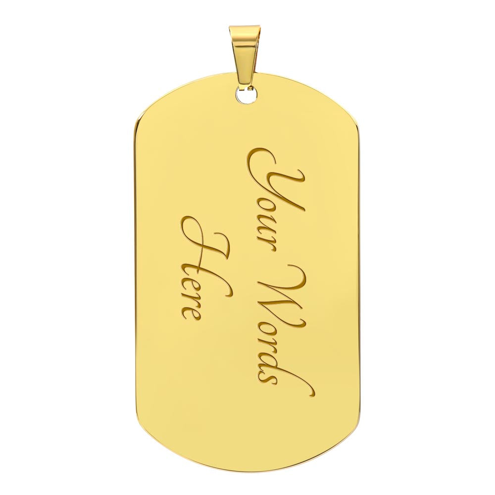 Shiba Inu Starry Night Dog Tag Necklace