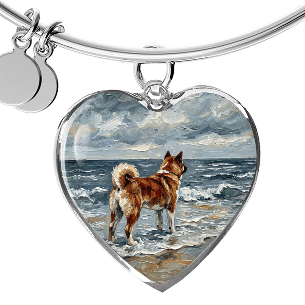 Beach Day - Akita Heart Bracelet