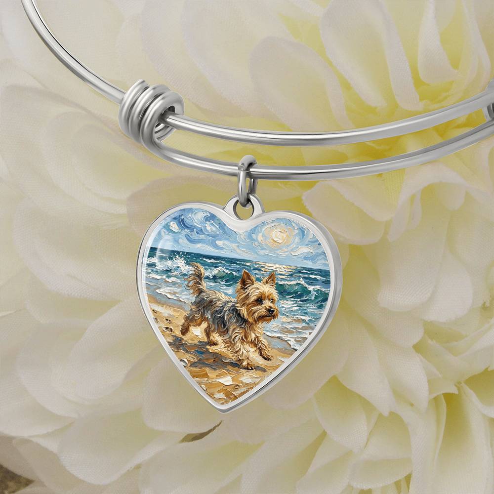 Beach Days - Yorkie Heart Bracelet