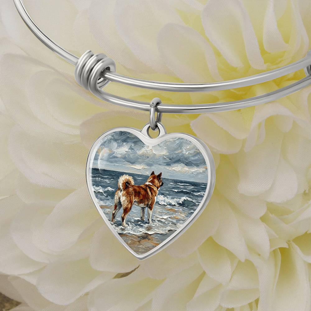 Beach Day - Akita Heart Bracelet