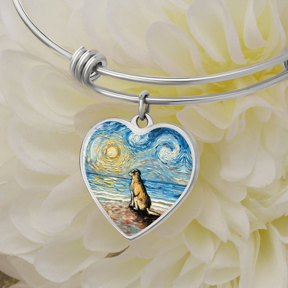 Beach Days - Yellow Labrador Heart Necklace