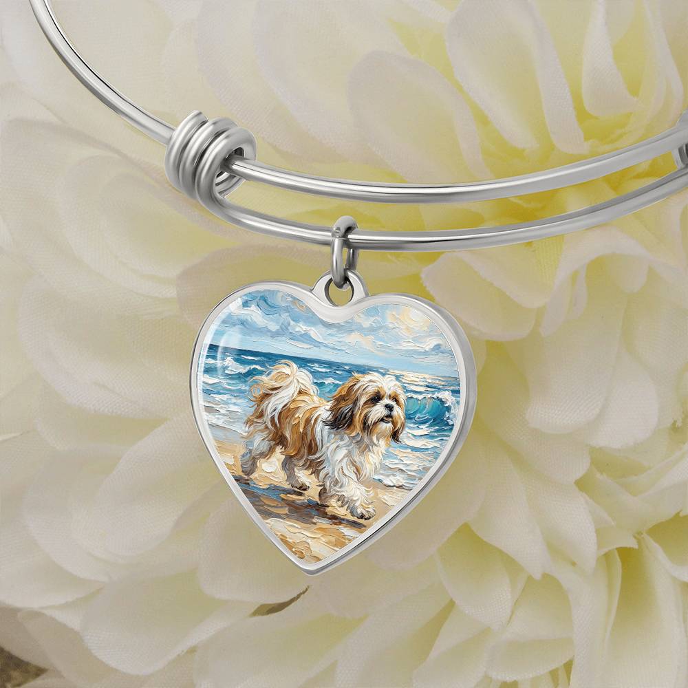 Beach Days - Shih Tzu Heart Bracelet