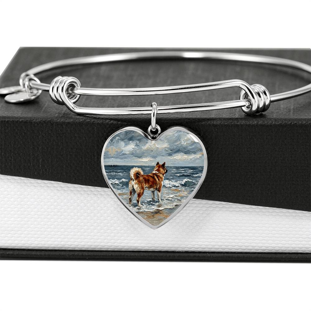 Beach Day - Akita Heart Bracelet