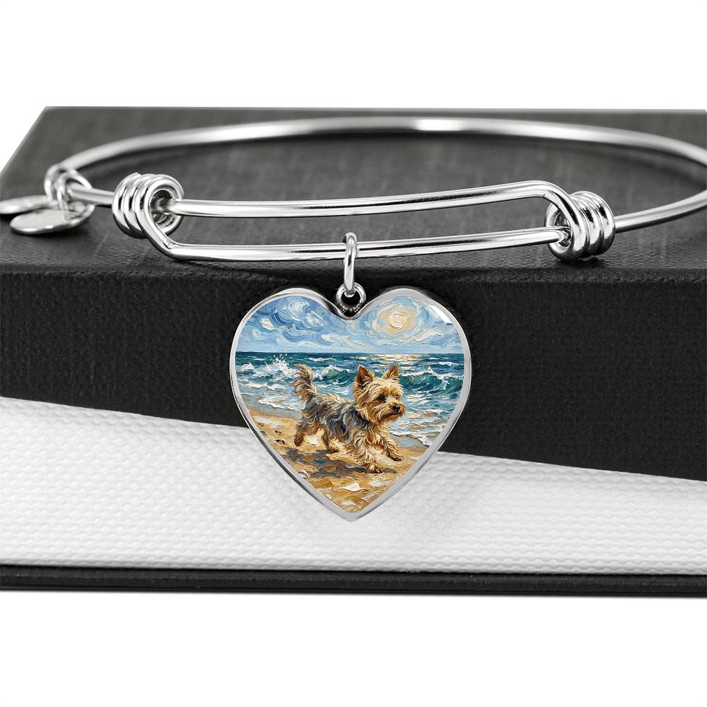 Beach Days - Yorkie Heart Bracelet