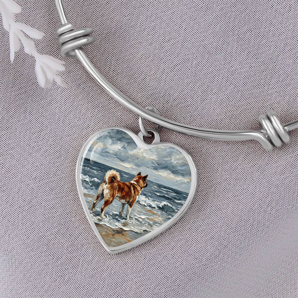 Beach Day - Akita Heart Bracelet