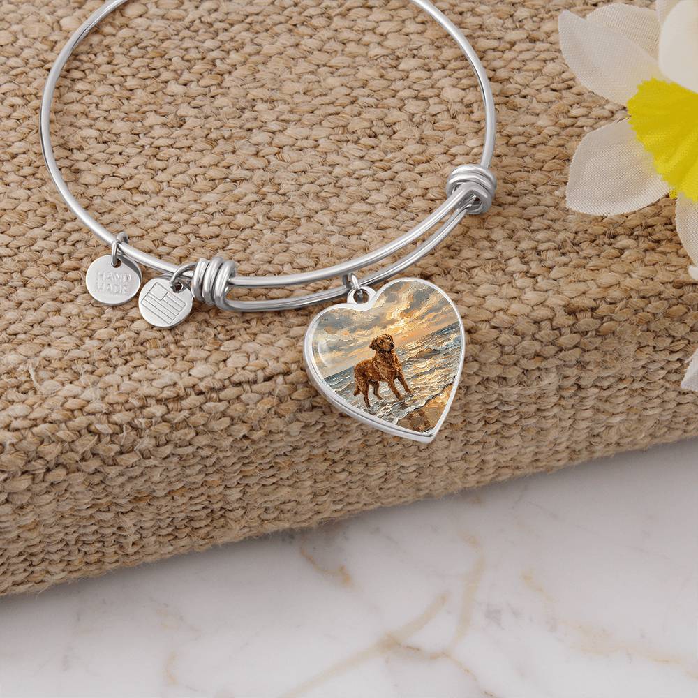 Beach Day - Chesapeake Bay Retriever Heart Bracelet