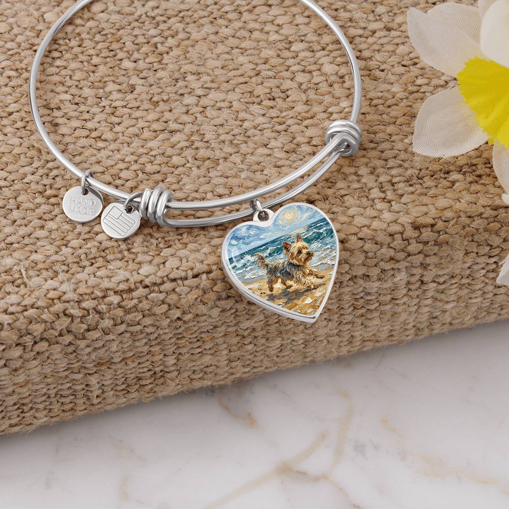 Beach Days - Yorkie Heart Bracelet