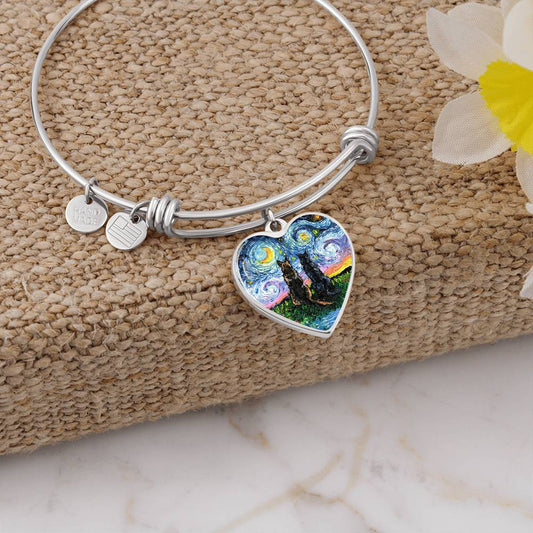 Soulmates Starry Night Heart Necklace