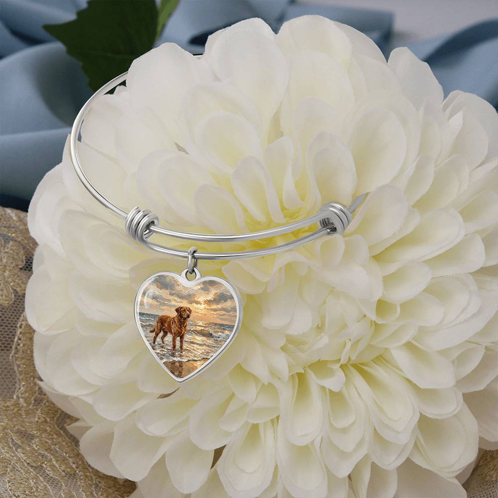 Beach Day - Chesapeake Bay Retriever Heart Bracelet