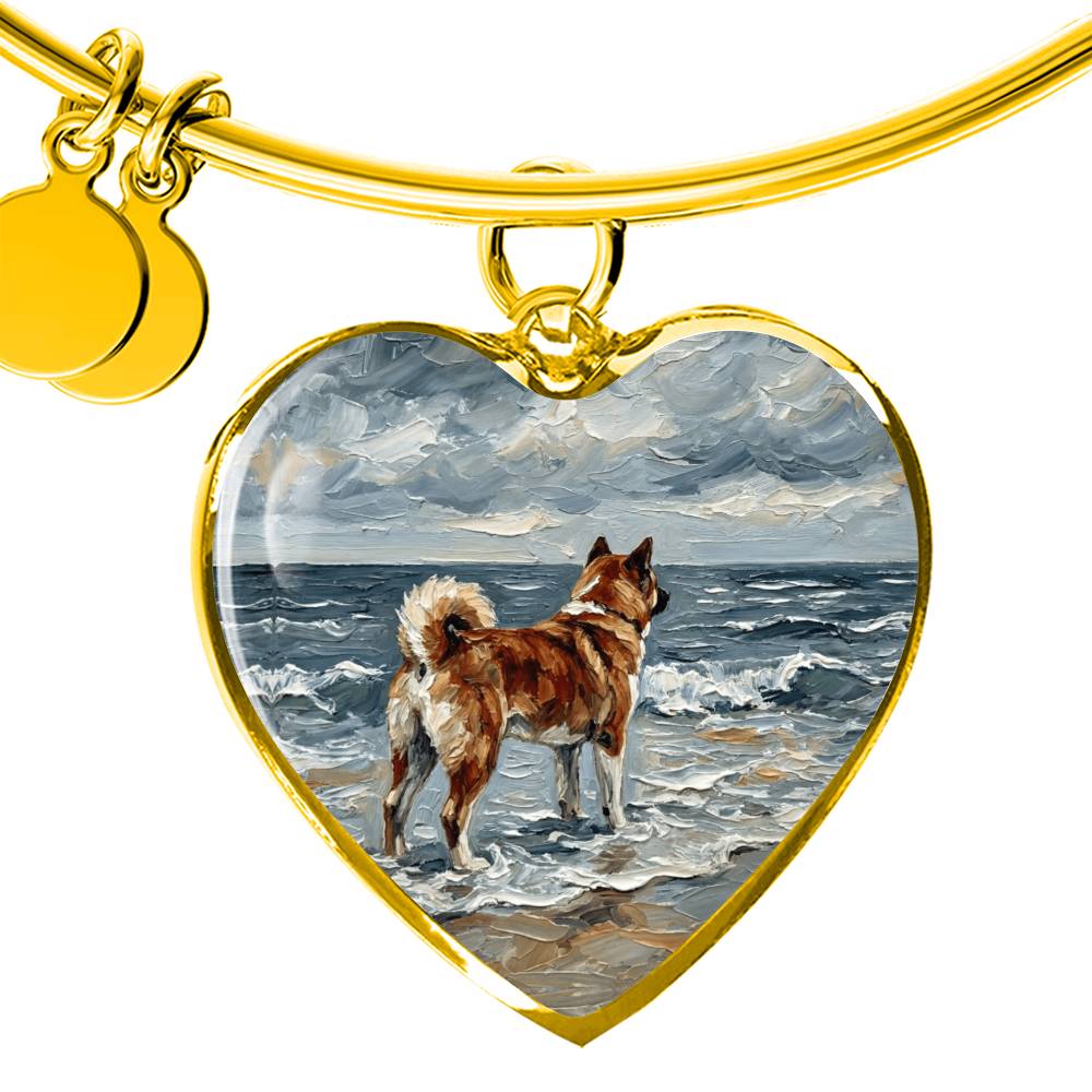 Beach Day - Akita Heart Bracelet