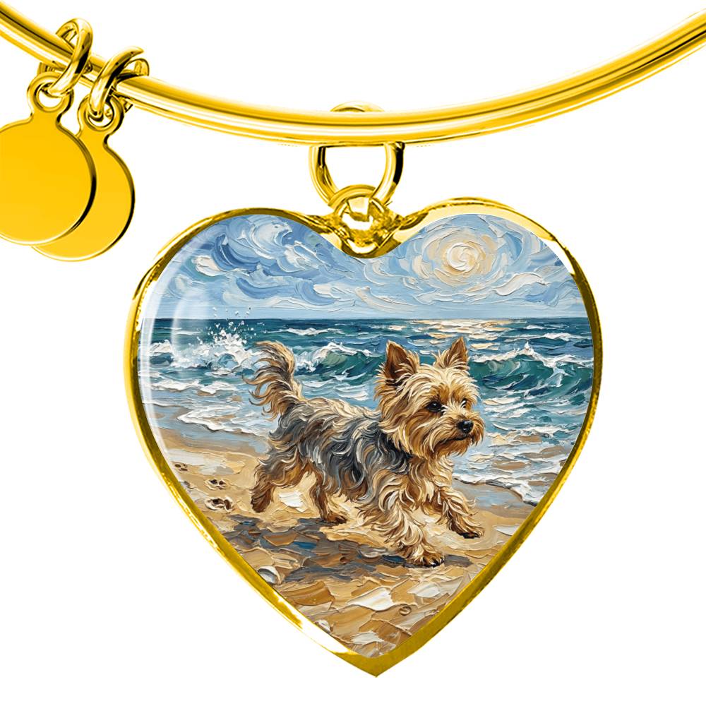 Beach Days - Yorkie Heart Bracelet