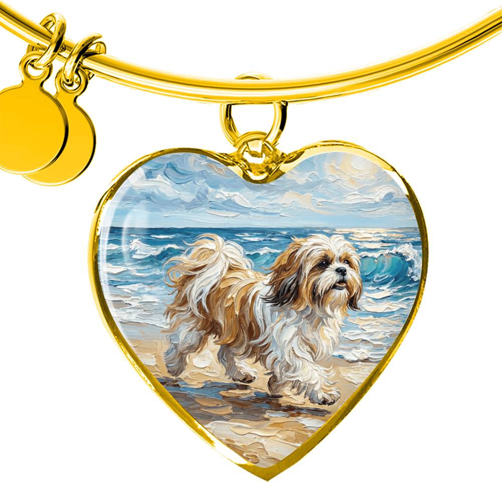 Beach Days - Shih Tzu Heart Bracelet