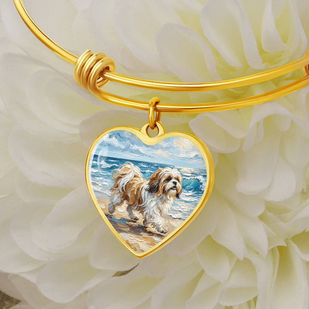 Beach Days - Shih Tzu Heart Bracelet