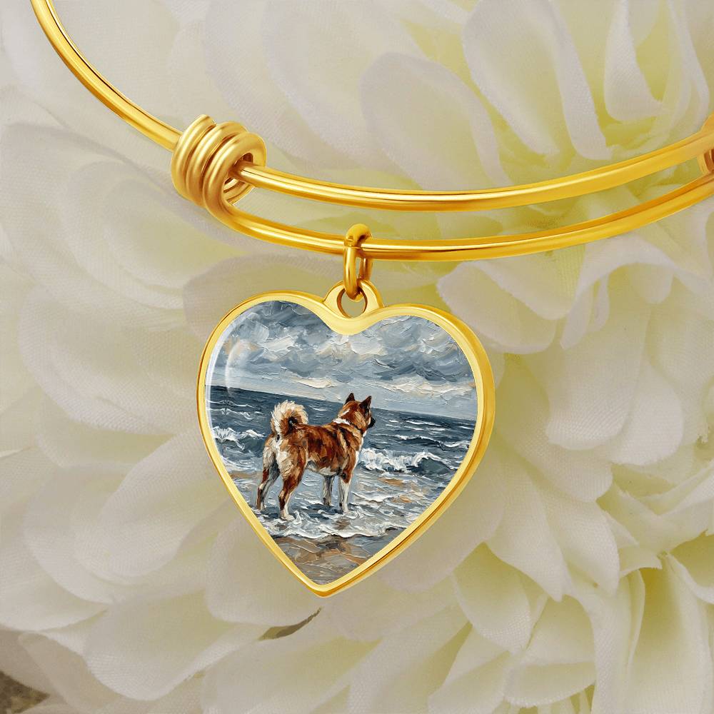 Beach Day - Akita Heart Bracelet