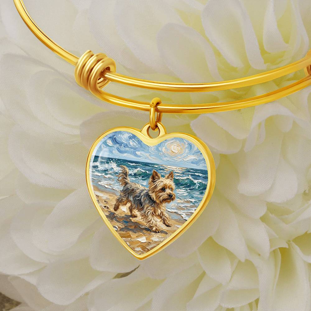 Beach Days - Yorkie Heart Bracelet